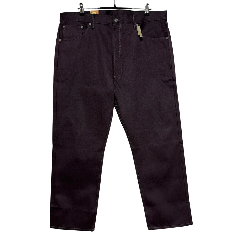 Levis‎ 501 Jeans Mens 40x30 Purple Straight Leg Button Fly Shrink-to-Fit NEW